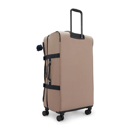 Kipling Women's Spontaneous Large 31-Inch Softside Spinner Wheel Luggage, Integrated TSA Accepted Lock - color: Soft Taupe C, size: Large