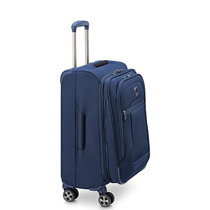 DELSEY PARIS 헬륨, 네이비 블루, 기내용 20인치, Helium DLX 소프트사이드 확장 가능한 캐리어 스피너 휠 포함 - color: 네이비 블루, size: 기내용 20인치