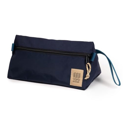 Topo Designs Dopp Kit Travel Toiletry Bag (Navy/Sahara) - color: Navy/Sahara
