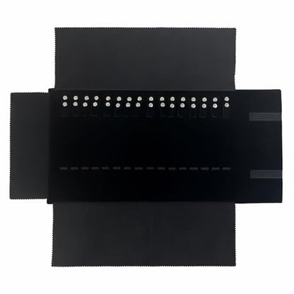 UnionPlus Travel Necklaces Roll Organizer Anti-Tangle, Black - color: Black, size: Medium