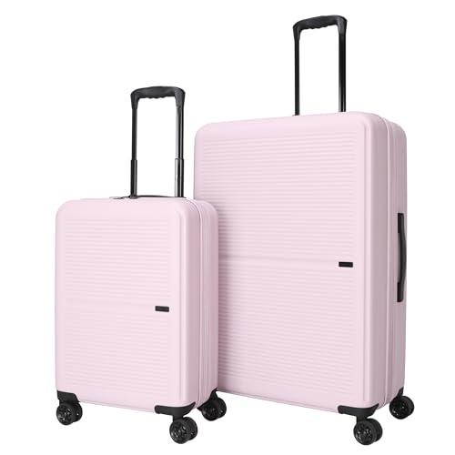 TRIPS AXIS 2-Piece Hardside 8-Wheel Spinner Luggage Set: 20" Carry-On & 28" Checked Suitcase Size Luggage, Lilac - color: Lilac, size: 2PC SET(CARRY ON+ LG CHECK)