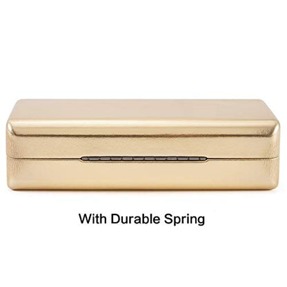 TRIUMPH VISION Sunglasses Case Hard Shell Glasses Case Eyewear Eyeglasses - color: Gold, size: Large for sunglasses