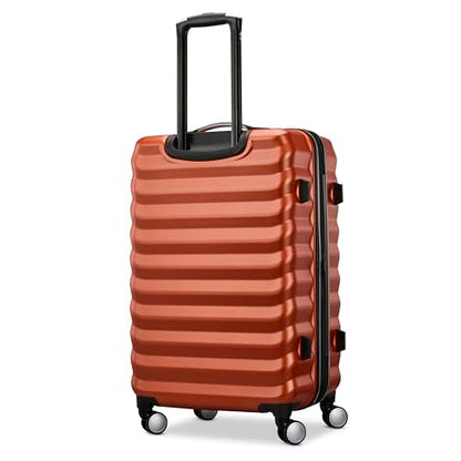 Samsonite 단단한 양면 50.8cm(20인치) 경량 휴대용 확장 가능한 엘리먼트 슈트케이스: 내구성, 360개의 스피너 휠, 조절 가능한 텔레스코픽 핸들, TSA 승인 잠금 장치, 구리 오렌지, 24인치 위탁수하물-미디움, 엘리먼트 하드사이드 - color: 구리 오렌지, size: 24인치 위탁수하물-미디움