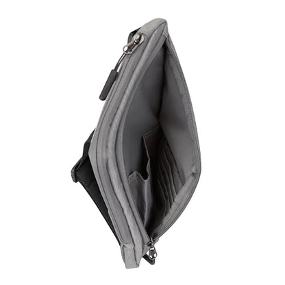 Travelon: World Travel Essentials Slim Crossbody Bag - color: Gray Heather