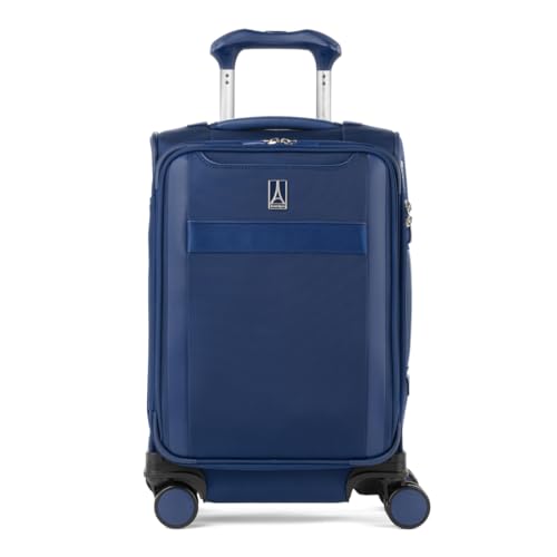 Travelpro VersaPack+ Softside Carry-On Luggage Suitcase, Navy Blue, 20-Inch - color: Estate Blue, size: Compact Carry On