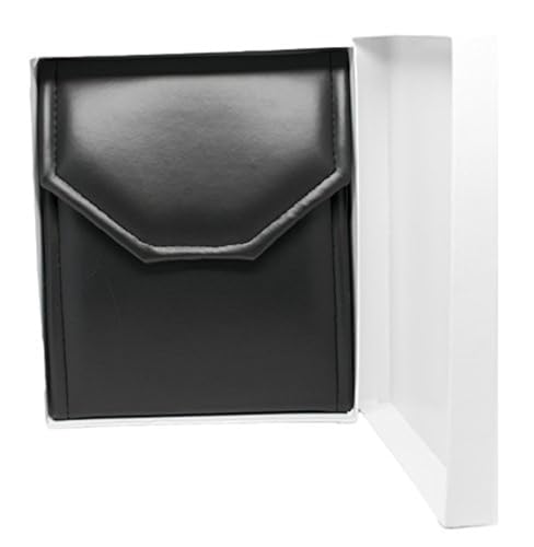Novel Box Necklace Display Pearl Folder, 7x5 Inch Jewelry Case, Black/Black - color: Black/Black Stitched, size: Small