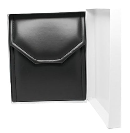 Novel Box Necklace Display Pearl Folder, 7x5 Inch Jewelry Case, Black/Black - color: Black/Black Stitched, size: Small