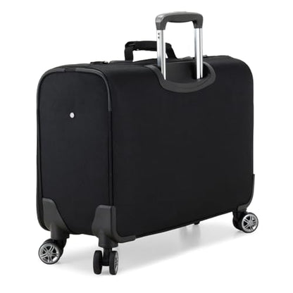 Traveler's Choice Carry-On Softside 8-Wheeled Spinner Garment Bag Luggage, Black, 21-Inch