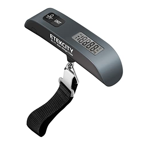 Etekcity Luggage Scale, Digital Suitcase Weight Scale for Travel, 110 lb - color: Charcoal Gray