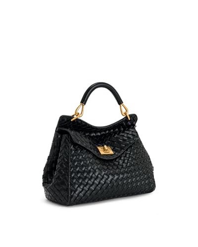 JW PEI Women's Lucia Classic Top Handbag - color: Woven Black