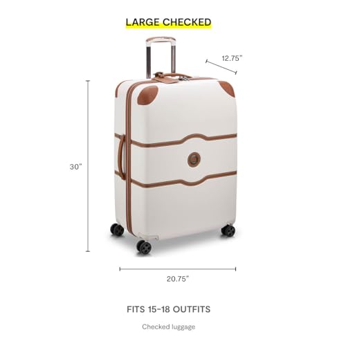 DELSEY PARIS Chatelet Air 2.0, 28 Inch Checked Luggage, Chocolate Brown - color: Chocolate Brown, size: Checked-Large 28 Inch