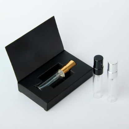 ZJchao Perfume Empty Bottle Gift Package Box 10ml Travel Size Spray Bottle Essential Oil Container Set of 10 Black White Cardboard Paper Packaging