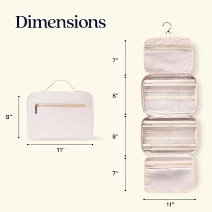 VANDEL Waterproof Hanging Toiletry Bag [TSA-Approved] Cosmet Travel Bag - color: Neutral Checker