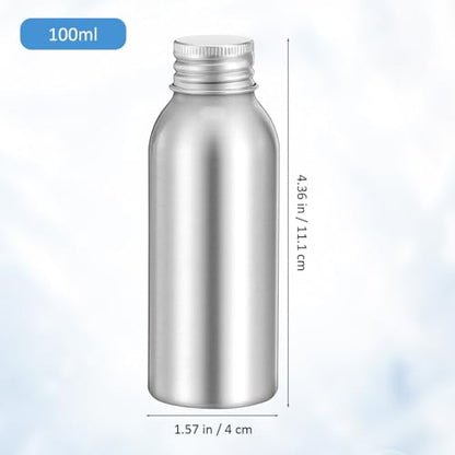 DECHOUS Refillable Aluminum Bottles Set 3-pack Empty Perfume Bottle Containers for Essential Oils Lotion Shampoo and Travel Storage Portable Mist Spray Design 4.37 X 1.41 X 1.57 in