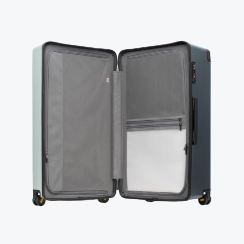 LEVEL8 Voyageur Wide Handle Luggage Airline Approved, 28 Inch Luggage with Spinner Wheels, Hardshell Large Checked Suitcases for Women Men with Tsa Lock, Celadon - color: Celadon, size: 28Inch