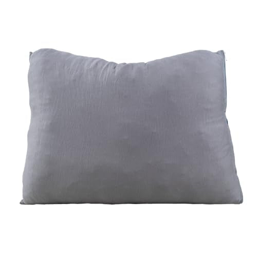 Klymit Drift Base Camp Pillow | Lightweight and Versatile Travel Pillow with a Memory Foam and Gel Fiber Core | Blue
