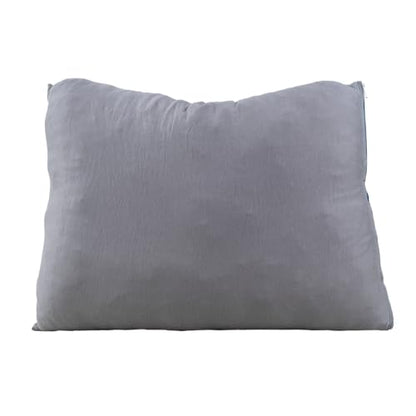 Klymit Drift Base Camp Pillow | Lightweight and Versatile Travel Pillow with a Memory Foam and Gel Fiber Core | Blue