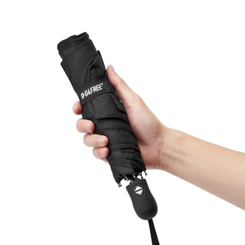 G4Free 40 Inch Travel Compact Umbrella Mini Sun UV Protection Umbrella - color: Black
