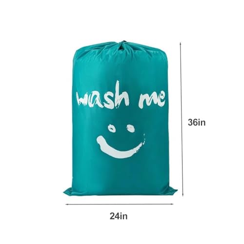 Travel Laundry Bag, Extra Large Dirty Clothes Organizer for Travel - color: Blue