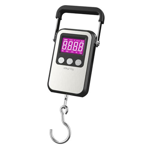 Klau Portable Rechargeable Luggage Hanging Scale,60 kg/120 lb, Black