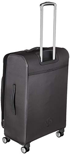 Samsonite Solyte DLX Softside Expandable Luggage with Spinner Wheels, Mineral Grey, Checked-Medium 25-Inch - color: Mineral Grey, size: Checked-Medium 25-Inch