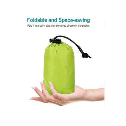 Foldable Backpack,20L Lightweight Waterproof Travel Bag (Green) - color: Green