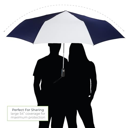 totes Auto Open Close Golf Size Umbrella, Steel Blue, One Size - color: Steel Blue