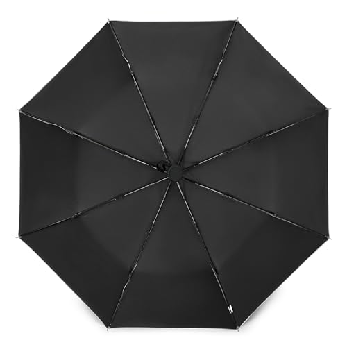 G4Free UPF 50+ UV Protection Travel Umbrella 42/46 Inch Auto Open Close - color: Black/Silver, size: 46 inch