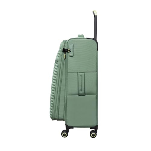 It Luggage Circulator 22" Softside Carry-On 8 Wheel Expandable Spinner, Hedge Green - color: Hedge Green