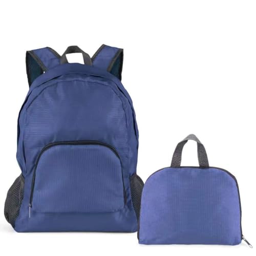 Lightweight Foldable Backpack, Travel Backpack, Daypack with Main Compartment, Outdoor Hiking Camping Backpack (Blue) - color: Blue