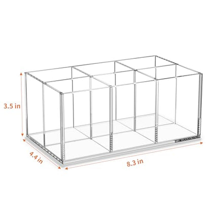 HIIMIEI Clear Makeup Brush Holder Organizer - color: Clear