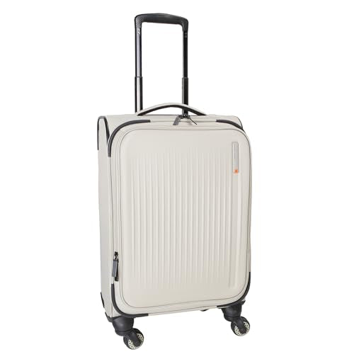 Sharper Image Odyssey 21.5" Expandable 8-Wheel Spinner Carry On Luggage Suitcase, Abbey Stone - color: Abbey Stone, size: Carry-On