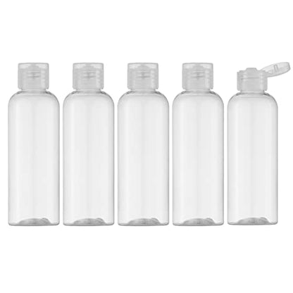 LISAPACK 3.4 oz Travel Bottles for Toiletries, Plastic Shampoo Containers - color: Clear1