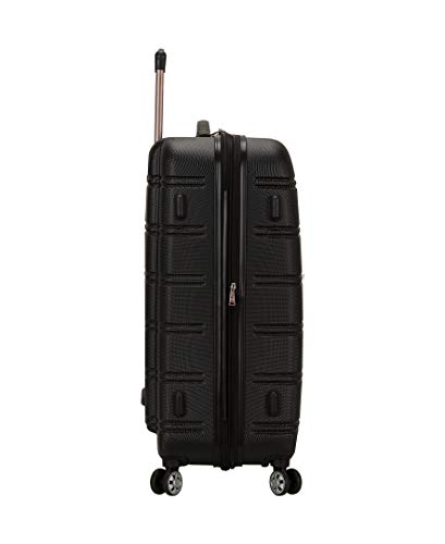 Rockland Melbourne Hardside 3 Piece Expandable Spinner Wheel Luggage Set, (20"/24"/28"), Black - color: Black, size: 3 Piece (20"/24"/28")