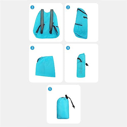 Hiking Daypack Ultralightweight Packable Backpack Splashproof Foldable Pack Travel Daypack for Outdoor Camping Climbing, Dark Grey
