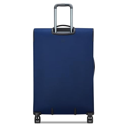 DELSEY PARIS Cruise 3.0, 28 Inch Checked Softside Luggage, Deep Sea Navy - color: Deep Sea Navy, size: Checked-Large 28 Inch