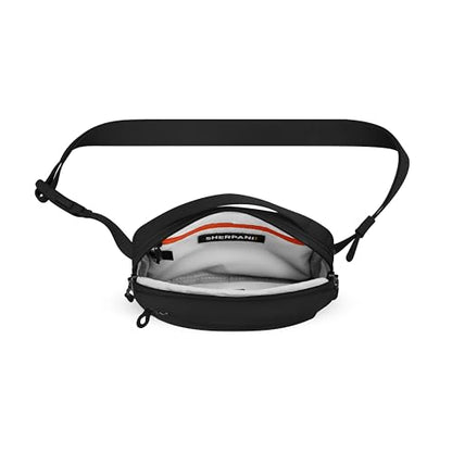 Sherpani Hyk, Small Sling Bag, Lightweight Travel Fanny Pack - color: Raven