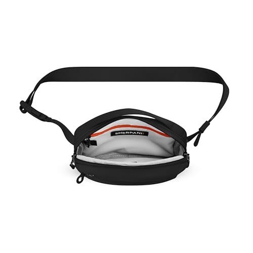 Sherpani Hyk, Small Sling Bag, Lightweight Travel Fanny Pack - color: Raven