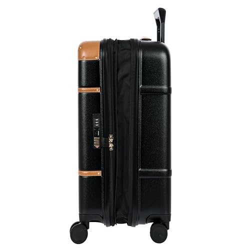Bellagio 21" Expandable Cabin Trolley, Airline Approved, Spinner - Black - color: Black, size: Carry-on expandable