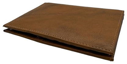 Antique Saddle RFID Genuine Leather Passport Wallet - color: Antique Saddle