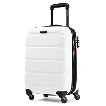 Samsonite Omni PC Hardside Expandable Luggage with Spinner Wheels, Carry-On 20-Inch, White - color: White, size: Carry-On 20-Inch