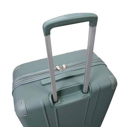 Jessica Simpson Countryside 2-Piece Set (21" & 30") Expandable 8-Wheel Spinner Large Checked Luggage Suitcase, Chinois Green - color: Chinois Green, size: 2-Piece Set