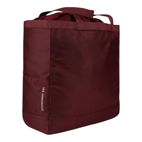 Eddie Bauer Stowaway Packable Tote Bag - color: Black Cherry