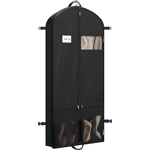 Simple Houseware 60" Travel Garment Bag with Pockets, Heavy Duty Suit Bag - size: 60-Inch Long w/ Pocket, Single