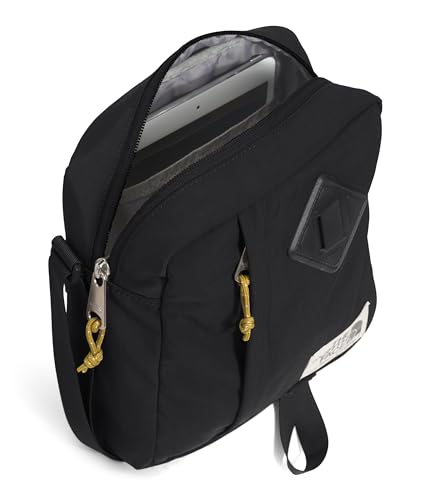 THE NORTH FACE Berkeley Crossbody Bag | Adjustable Strap, Water-repellent Finish, Internal Divider & External Pocket - color: Tnf Black/Mineral Gold-npf