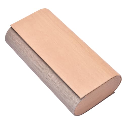 Philley Dual Glasses Case 2-in-1 Double Eyeglasses case - color: Wood Grain (Coffee + Brown)