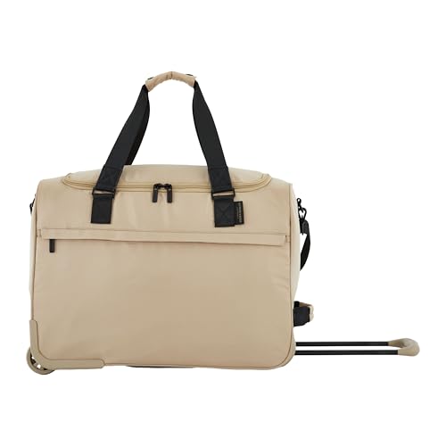 Scotch & Soda Amsterdam Travel Duffel Bag, Travertine, 21-Inch Rolling - color: Travertine, size: 21-Inch