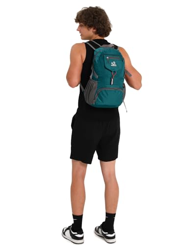 WATERFLY Small Lightweight Packable Backpack: 20l Hiking Daypack Man Woman - color: Gray