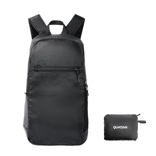 Lightweight Foldable Backpack – Water-Resistant Travel Daypack with Spacious Compartment & Front Pocket, Compact and Durable for Daily Use