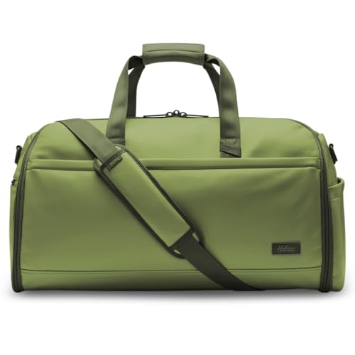 Halfday Convertible 2-in-1 Vegan Leather Premium Garment Duffel 45L, Leaf - color: Leaf, style: Premium, Vegan Leather, 45l